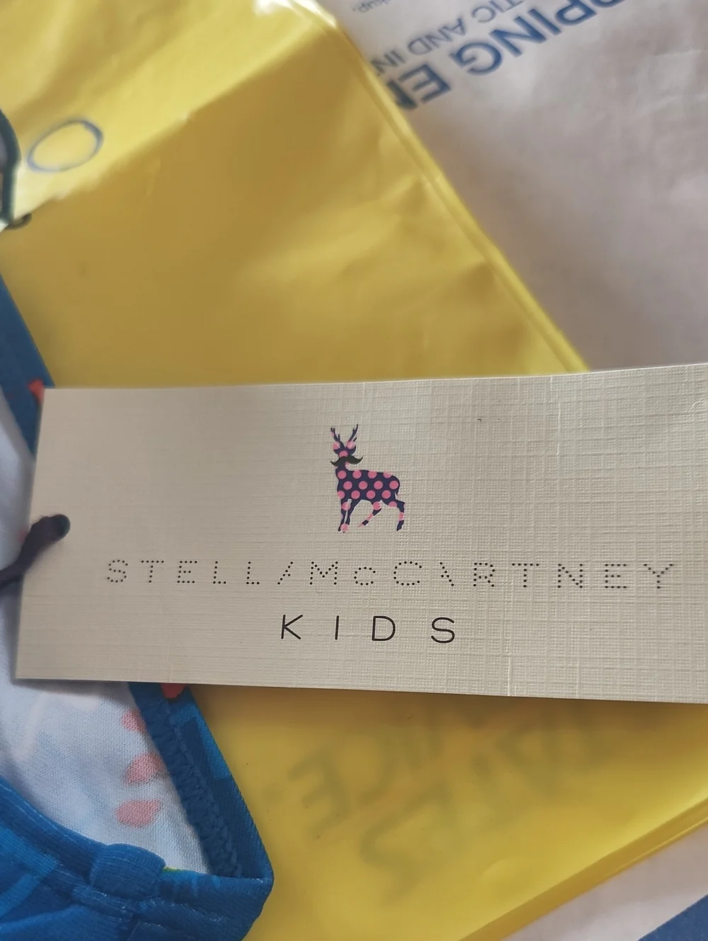 Nwt Stella McCartney Kids swim bottoms feature a vibrant Monster Zig Zag 18m